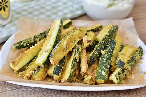 Zucchine Al Forno Croccanti Ricetta Contorno Facile Con Impanatura