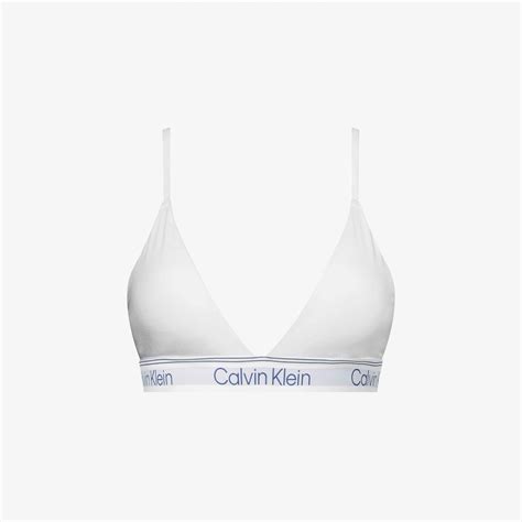 Calvin Klein Light Lined Triangle Kadın Beyaz Bra Kadin Bra Sporcu