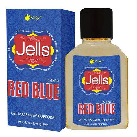 Jells Gel Beijável Hot 30ml Kalya Red Blue Sex Shop Loja Fetiches