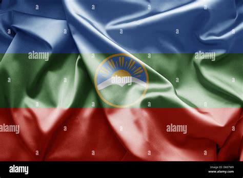 Flag of Karachay-Cherkess (Russia Stock Photo - Alamy