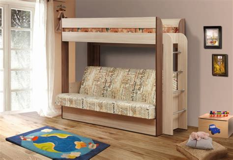 Двухъярусный диван, характеристики и главные особенности изделий