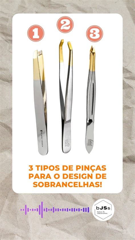 Qual A Melhor Pinça Sobrancelha Profissional - Kit 3 Pinças Profissional Design De Sobrancelhas | Sobrancelha, Pinça ...