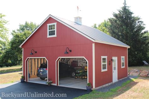 24x24 Two Story Garage With Cape Cod Dormers Metal Roof Heritage