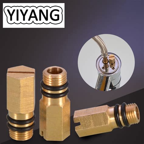 The Home Hot And Cold Water Faucet Copper Plug Hose Block Water Tap Stop Inlet Plugged Head