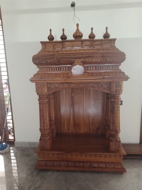 Handcrafted Teak Wood Pooja Mandir Or Mantapa For Home Decor Etsy