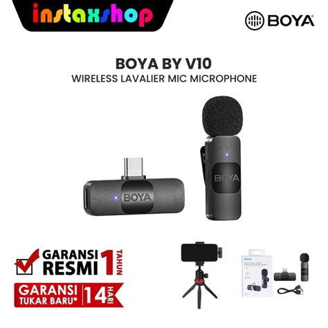 Jual BOYA BY-V10 Microphone Wireless Ultracompact 2.4GHz System ...