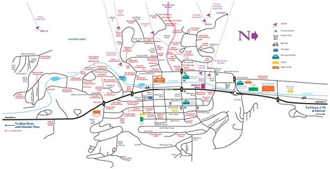 Breckenridge Town Map Breckenridge Condo Rentals