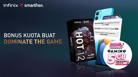 Majukan Esport Indonesia Infinix Hot 12 Dibundling Sim Card Khusus Gaming Dari Smartfren