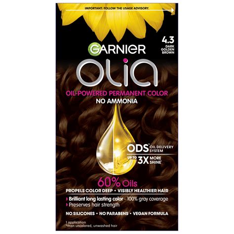 Garnier Olia Oil Powered Permanent Hair Color Dark Golden Blonde Vegan Walmart