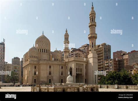 Side Mosque At Sidi Morsi Abu Al Abbas Mosque Alexandria Egypt Stock