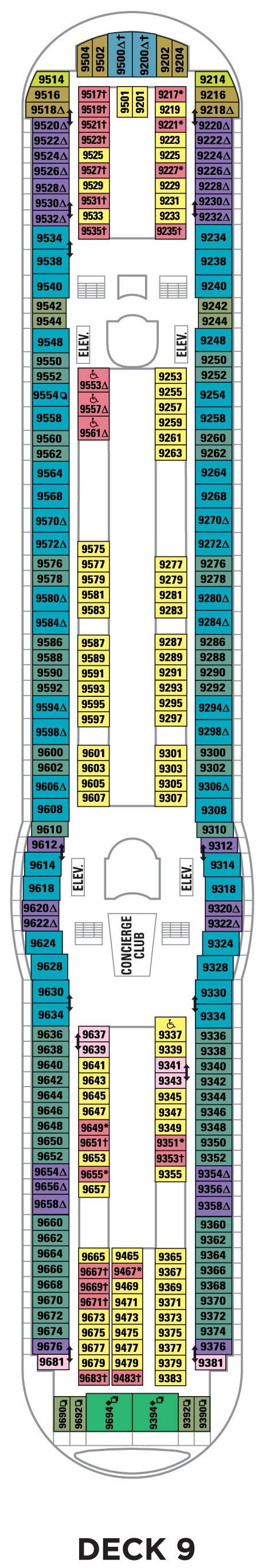 Allure Of The Seas Deck Plan 9 - Cruise Gallery