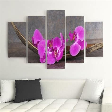 Brayden Studio 5 Tlg Fotodruck Set A Pink Orchids Wayfair De