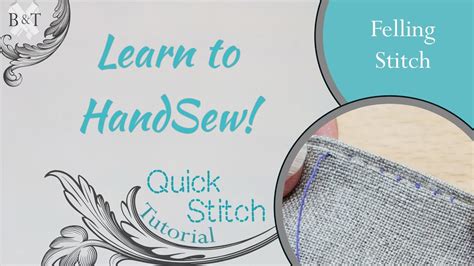 Learn To Hand Sew Felling Stitch Youtube
