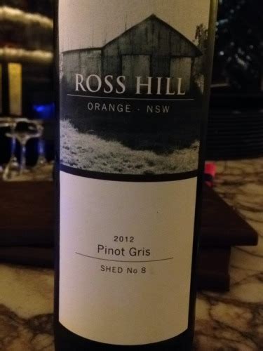 Ross Hill Shed No 8 Pinot Gris Vivino US