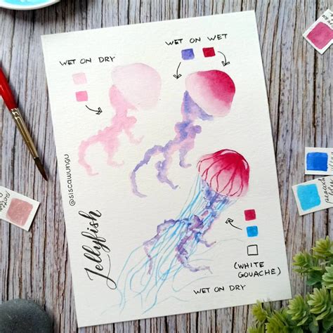 Sisca Wungu On Instagram If You Think Jellyfish Is Hard To Paint You