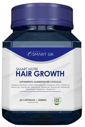 Smart Nutri Hair Growth Suplemento Alimentar Em C Psulas