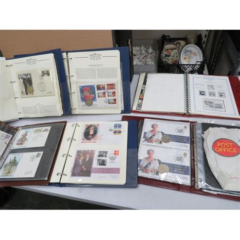 Six Nicely Presented Albums Of Royal Commemorative Mint Stamps First