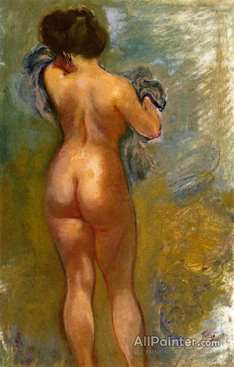 George Grosz Standing Nude From The Rear Oil Painting Reproductions For