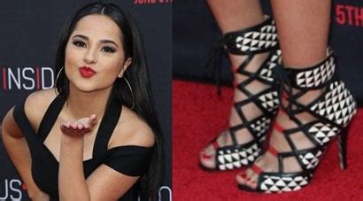 Becky G S Hot Legs In Skintight Dress And Colorful Lace Up Sandals