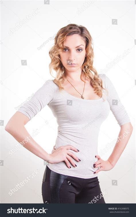 Beautiful Slim Blonde Long Hair Beautiful Stock Photo Shutterstock
