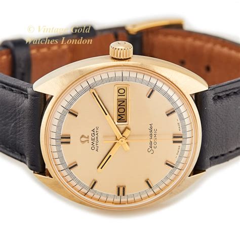 Omega Seamaster Cosmic Day Date Cal752 18ct 1968 Vintage Gold Watches