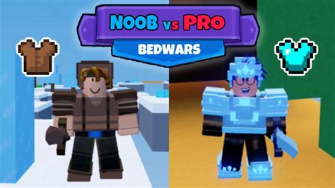 “noob” Vs “pro” In Roblox Bedwars Miktzy Youtube