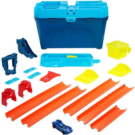 Set De Joaca Hot Wheels Pista De Masini Truck Builder Stunt Crash