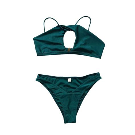Xuapaodt Inc One Piece Swimsuits Bikini Set Bikini European American Women S Solid Color Sexy