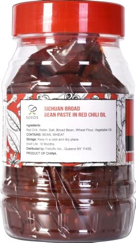 Soeos Sichuan Broad Bean Paste With Chili Oil 28 22oz 800g Hongyou