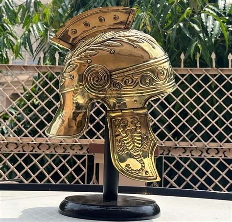 roman praetorian helmet brass st   century lutheraarmorcom