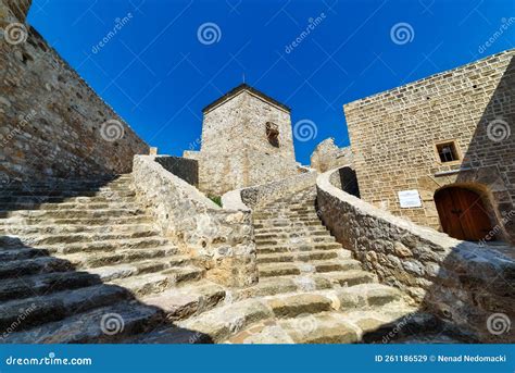 Ancient Fortress Momcilov Grad In Pirot Serbia Outside View Of Ruins