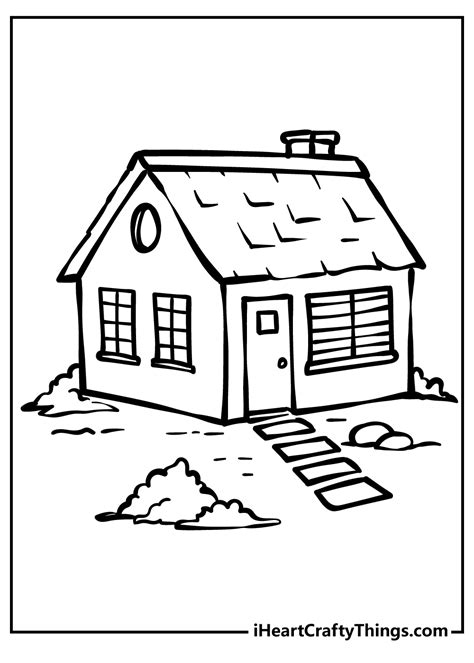 Free Printable Coloring Pages Of Houses