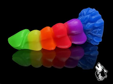 Amazon FlirtyDawg Fantasy Realistic Monster Butt Plug Anal Adult Sex Toys Platinum Silicone