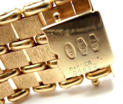 Cartier Wide Link Yellow Gold Bracelet At 1stdibs Wide Link Bracelet