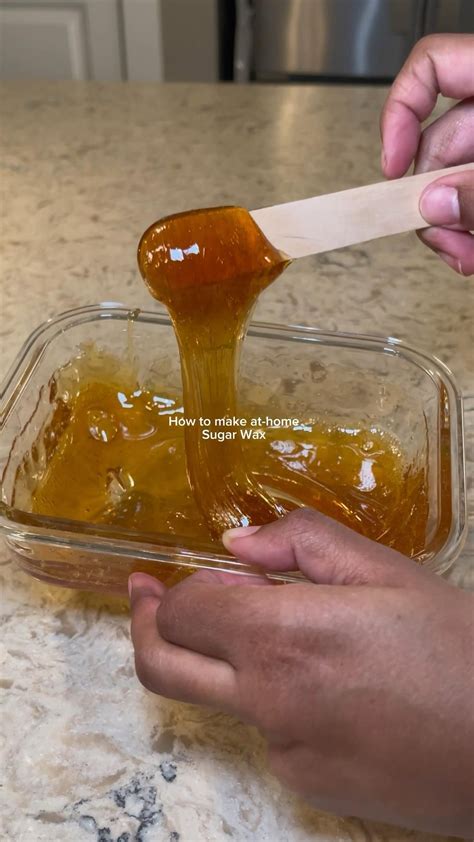 how to make wax at home with sugar