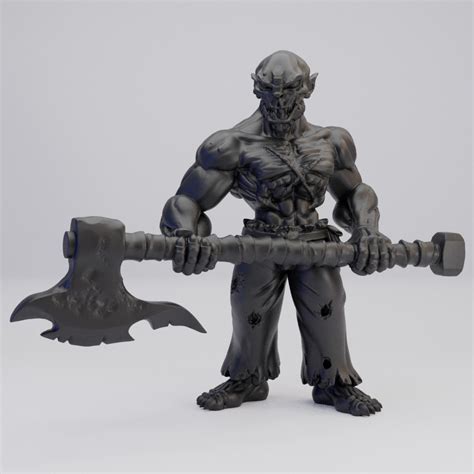 Hot Goblin グール斧B ミニチュア ホットゴブリン 凶悪アンデッド