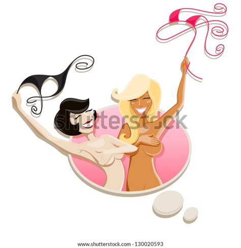 Think Bubble Nude Bikini Girls Stock Vector Royalty Free Shutterstock