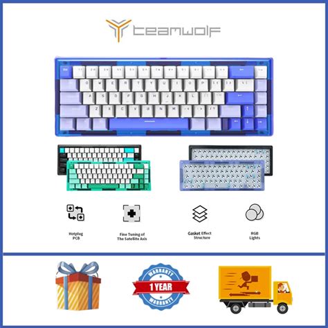 CIY GAS67 Wireless Bluetooth Mechanical Keyboard Gasket Structure DIY Hot Plug Customized