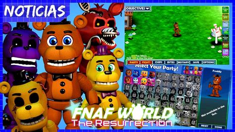 Nuevo Fangame De Fnaf World En Desarrollo Personajes Y Teasers Otosection