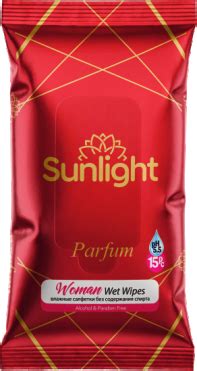 Влажные карманные салфетки Sunlight Women «Perfume» 15 шт — купить ...