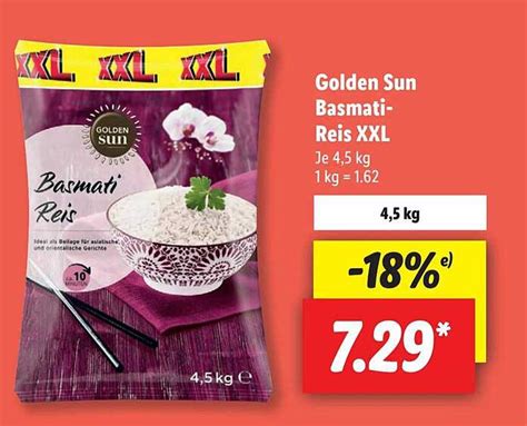 Golden Sun Basmati Reis Xxl Angebot Bei Lidl