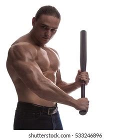 Portrait Brutal Man Bodybuilder Athlete Naked Stock Photo Edit Now 533246845