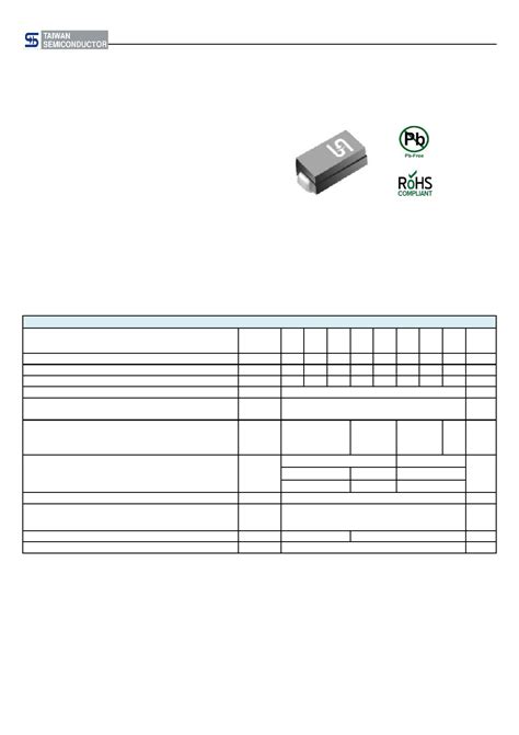 SS16 datasheet(1/4 Pages) TSC | Surface Mount Schottky Barrier Rectifier
