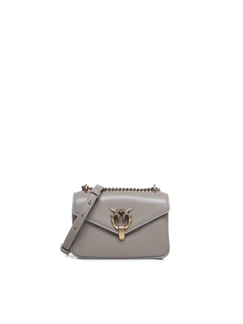 Pinko Mini Cupido Messenger Bag In White Lyst