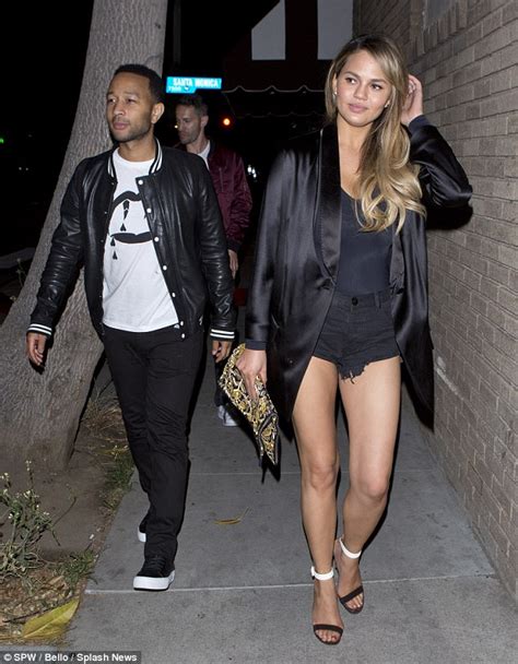 Chrissy Teigen Shows Off Her Endless Legs In Tiny Hot Pants In LA Daily Mail Online