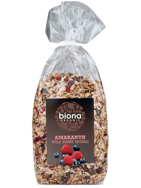 Muesli 500g Amaranth Wild Berry Biona Organic Healthy Supplies