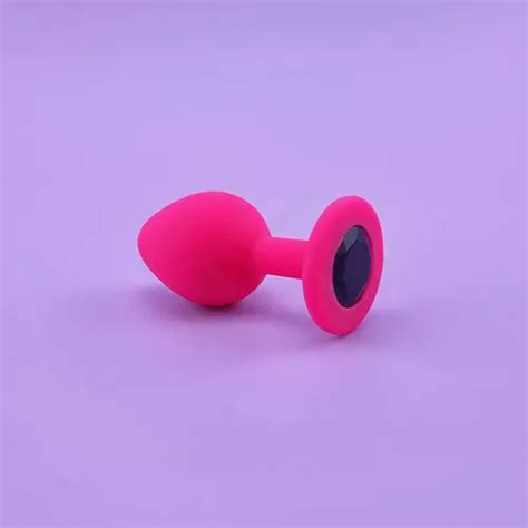 Plug Anal P Em Silicone Joia Pink Sexy Import Parcelamento Sem Juros