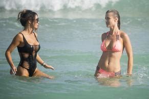 Joanna Krupa Wears Sexy Pink Bikini On A Miami Beach Aznude