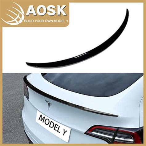 GetUSCart AOSK For Tesla Model Y Spoiler Wings OEM Style ABS For 2020