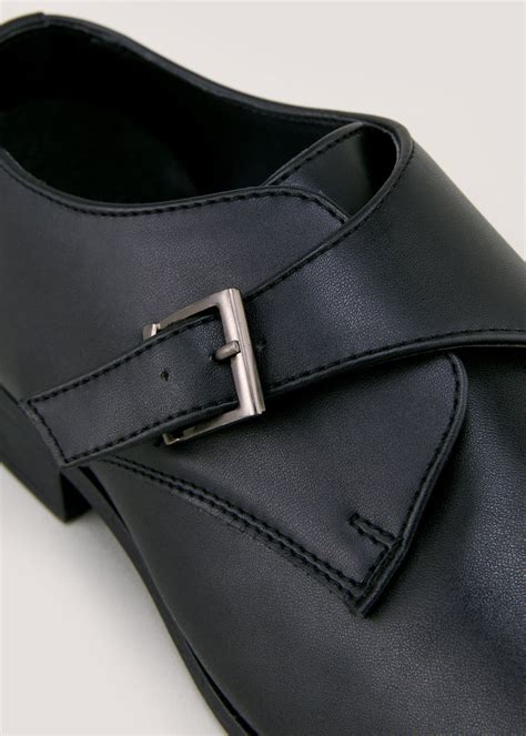 Black Formal Monk Shoes Matalan